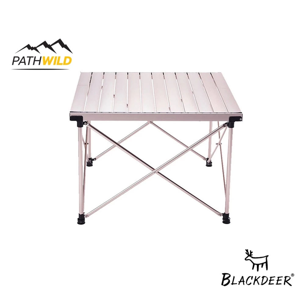 BLACKDEER TABLE CHAMPAGNE GOLD EGG ROLL FOLDING TABLE
