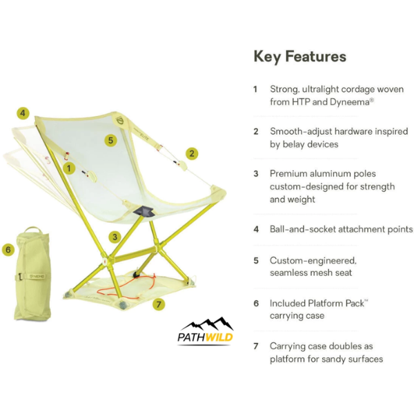 NEMO MOONLITE ELITE RECLINING CAMP CHAIR