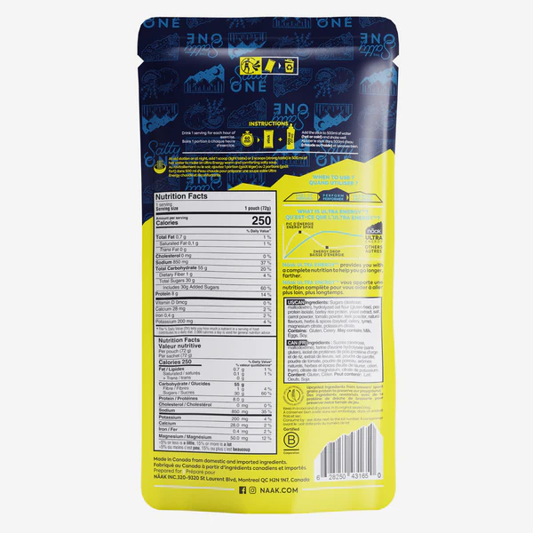 NAAK Energy Drink Mix 72g