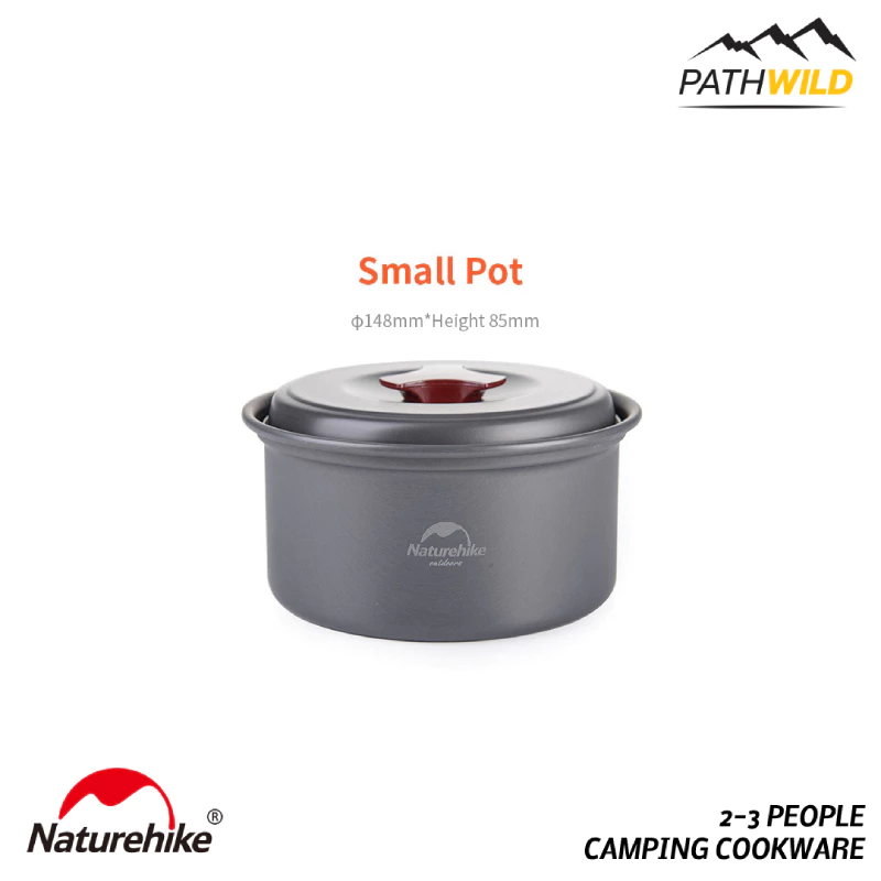 NATUREHIKE NH2-3 PEOPLE CAMPING COOKWARE CARBON