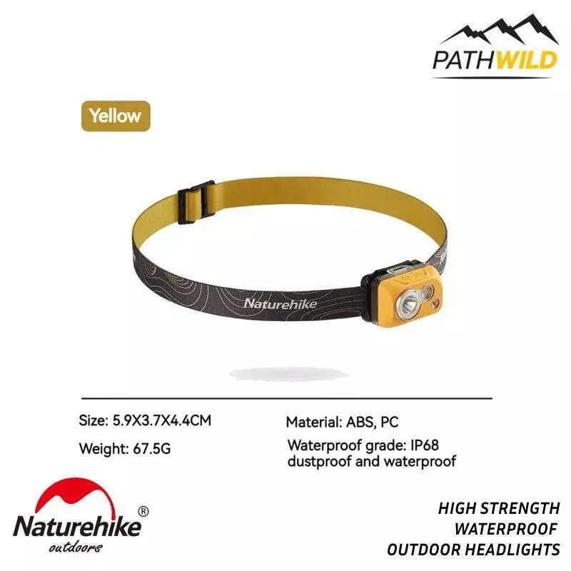 NATUREHIKE HIGH STRENGTH WATERPROOF OUTDOOR HEADLAMP (CNK2300DQ016)
