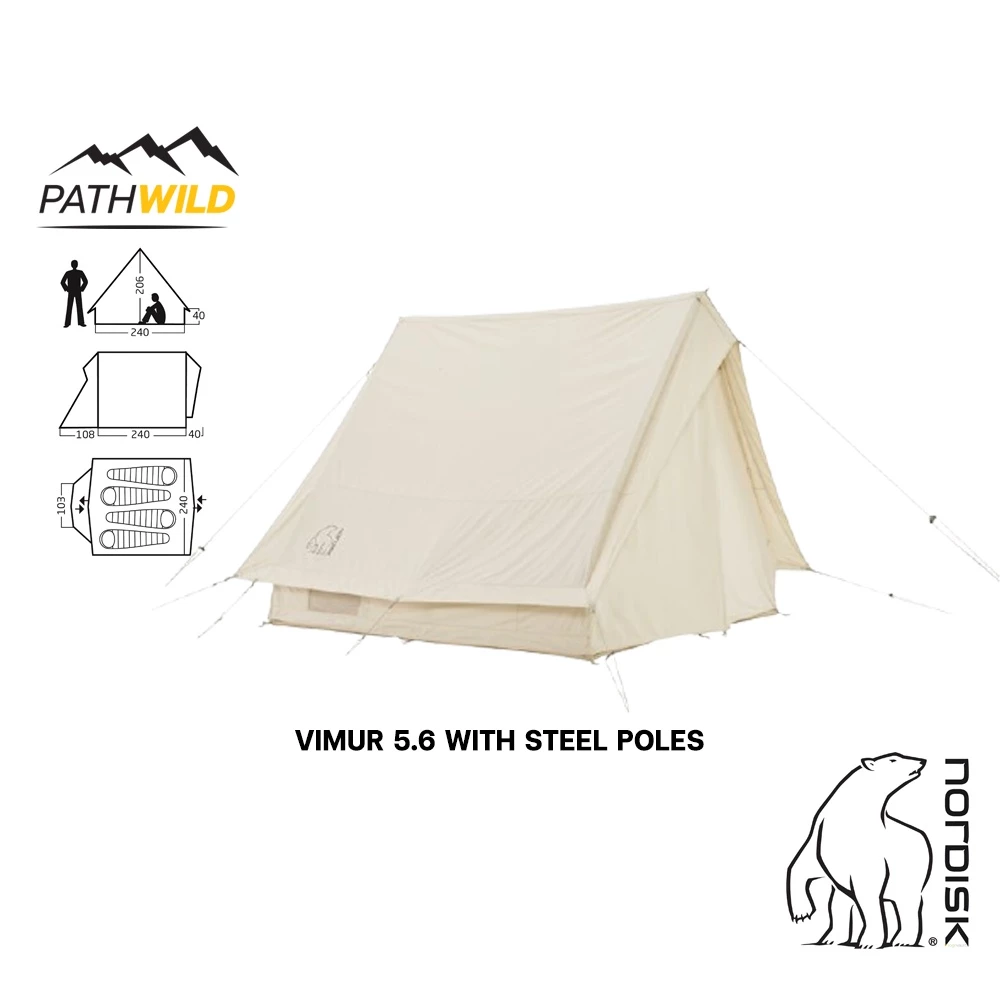 NORDISK VIMUR 5.6 WITH STEEL POLES