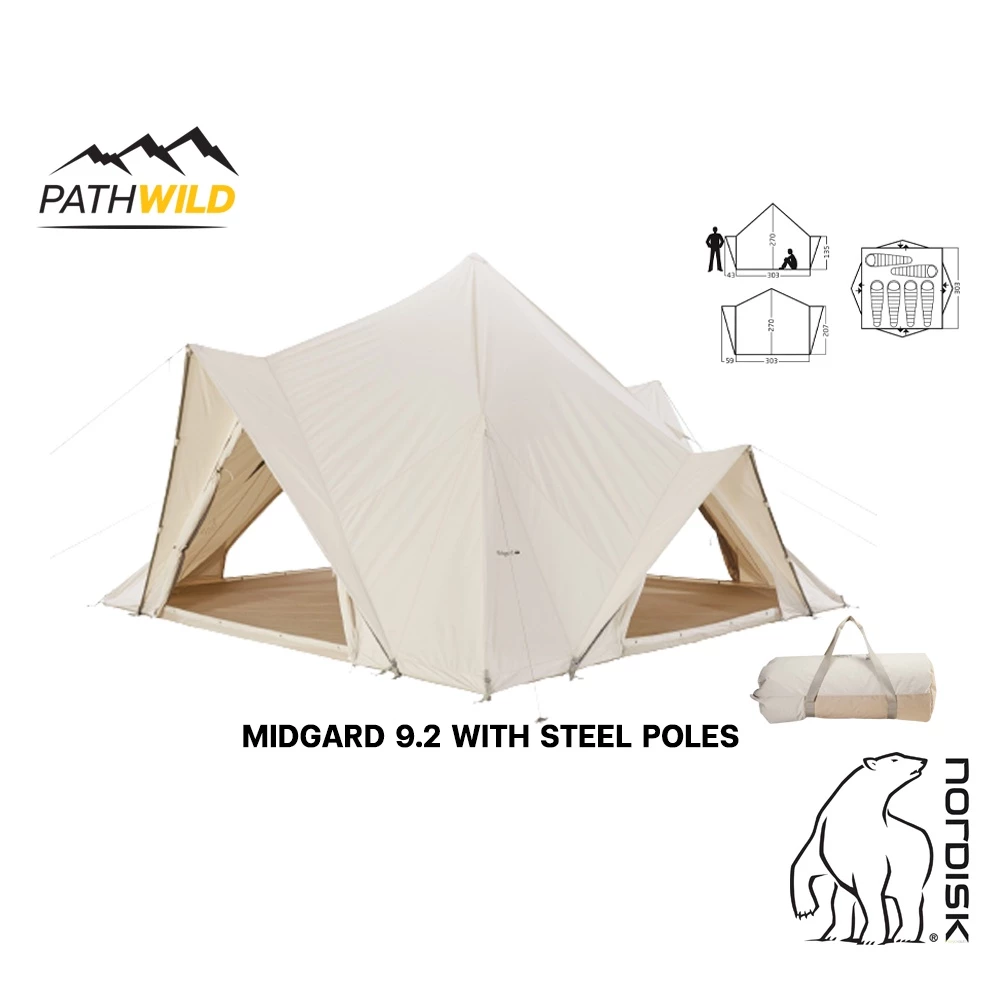 NORDISK MIDGARD 9.2 WITH STEEL POLES