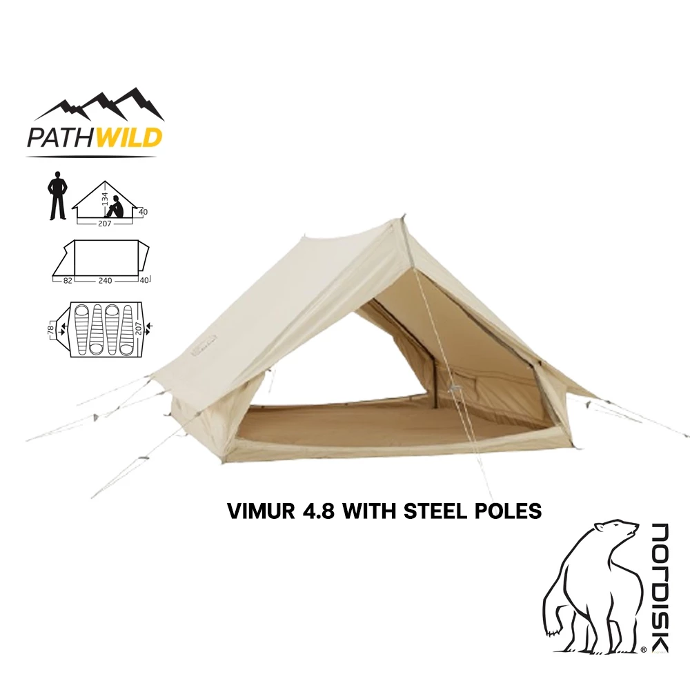NORDISK VIMUR 4.8 WITH STEEL POLES