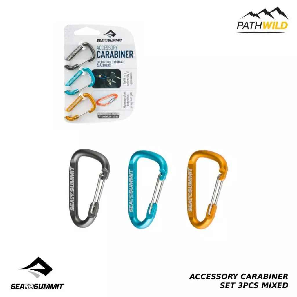 SEA TO SUMMIT CARABINER SET 3PCS MIXED
