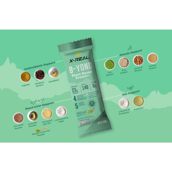 X-REAL B-Yond Plant Based Protein - Matcha