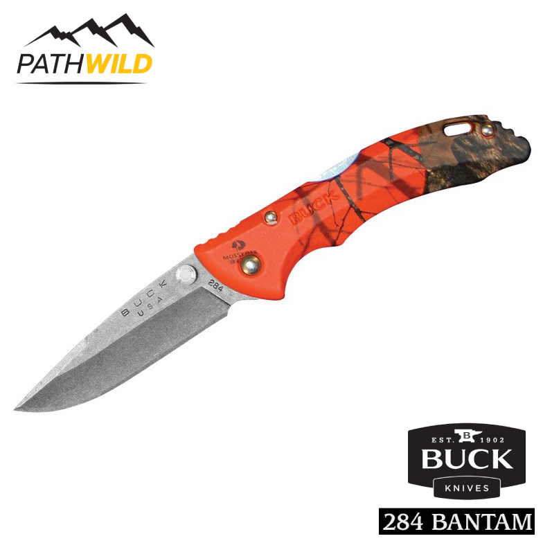 Buck 284 Bantam / Mossy Oak Orange Blaze Camo  Pinpac