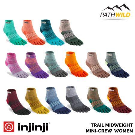 injinji trail socks ถุงเท้าวิ่ง ถุงเท้าวิ่งเทรล ถุงเท้าแยกนิ้ว ถุงเท้ารัดข้อเท้า ถุงเท้ากระชับกล้ามเนื้อ ถุงเท้านุ่ม ไม่เสียดสี ร้านPATHWILD
