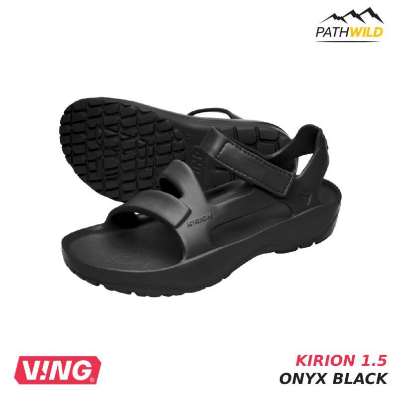 รองเท้าแตะวิ่งมาราธอน รองเท้าVING KIRION1.5 รองเท้าพื้นนุ่ม รองเท้าเพื่อสุขภาพ รองเท้าแก้รองช้ำ สีดำ