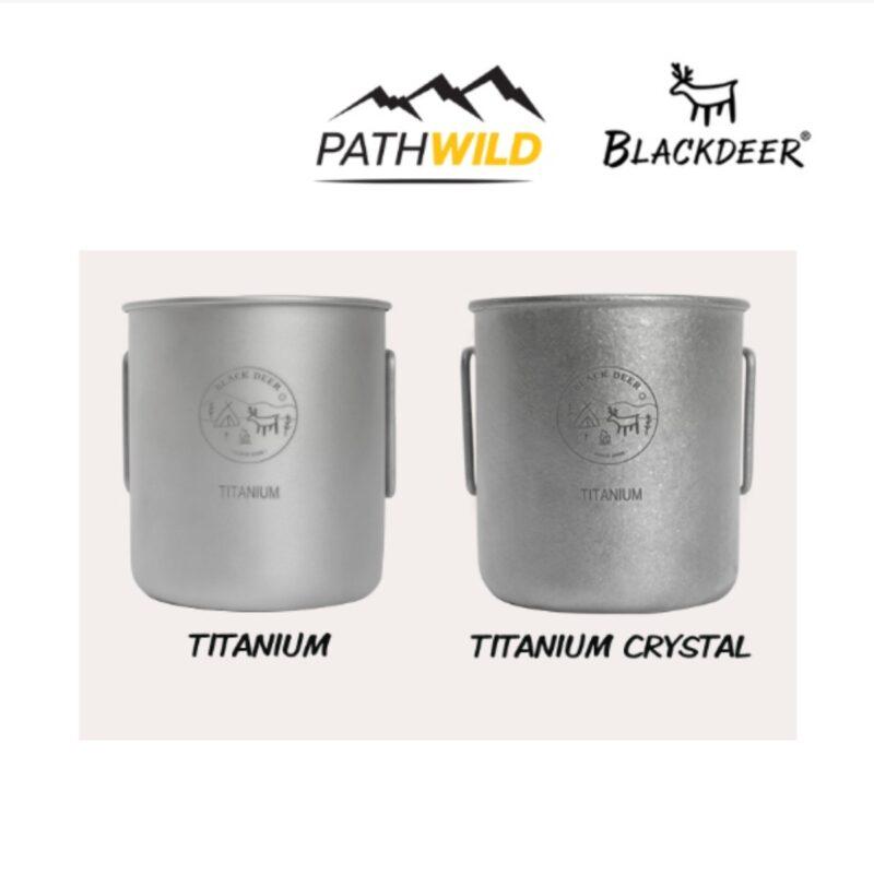 แก้วน้ำไทเทเนียม แก้วไทเทเนียม BLACKDEER YI TITANIUM CUP 320 ML