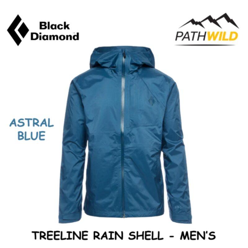 แจ็คเก็ตกันฝน เสื้อแจ็คเก็ตกันฝน แจ็คเก็ตกันฝนผู้ชาย BLACK DIAMOND MEN'S TREELINE RAIN SHELL