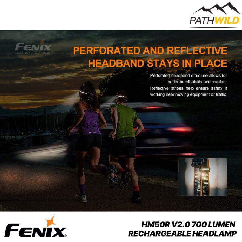 ไฟฉายคาดหัววิ่ง FENIX HM50R V2.0 700 LUMEN RECHARGEABLE HEADLAMP ไฟฉายคาดหัว700ลูเมน ไฟฉายคาดหัวเดินป่า ไฟฉายคาดหัวFENIX ไฟฉายคาดหัวแบบชาร์จ ไฟฉายคาดหัวน้ำหนักเบา