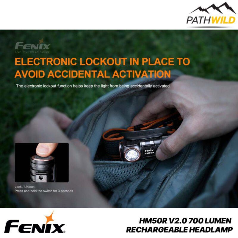 FENIX HM50R V2.0 700 LUMEN RECHARGEABLE HEADLAMP ไฟฉายคาดหัว700ลูเมน ไฟฉายคาดหัวเดินป่า ไฟฉายคาดหัวFENIX ไฟฉายคาดหัวแบบชาร์จ ไฟฉายคาดหัวน้ำหนักเบา