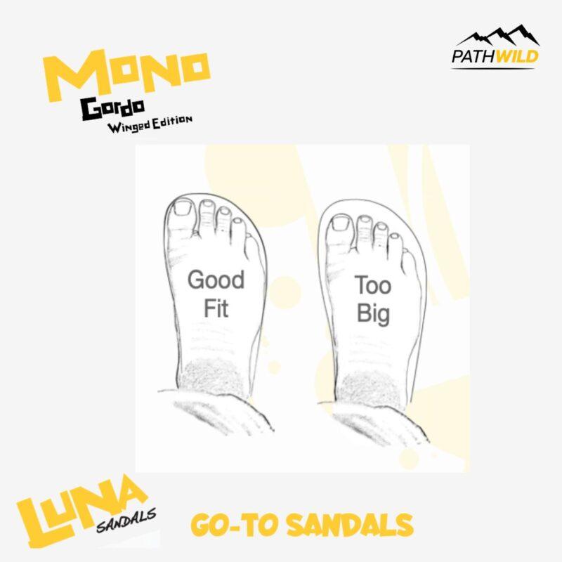 LUNA SANDALS รองเท้ารัดส้น รองเท้าแตะรัดส้น แตะรัดส้น LUNA MONO GORDO 2.0 WINGED EDITION