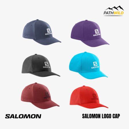 SALOMON LOGO CAP S หมวกcap หมวกกันแดด หมวกoutdoor หมวกแก๊ป หมวกวิ่งเทรล หมวกเดินป่า