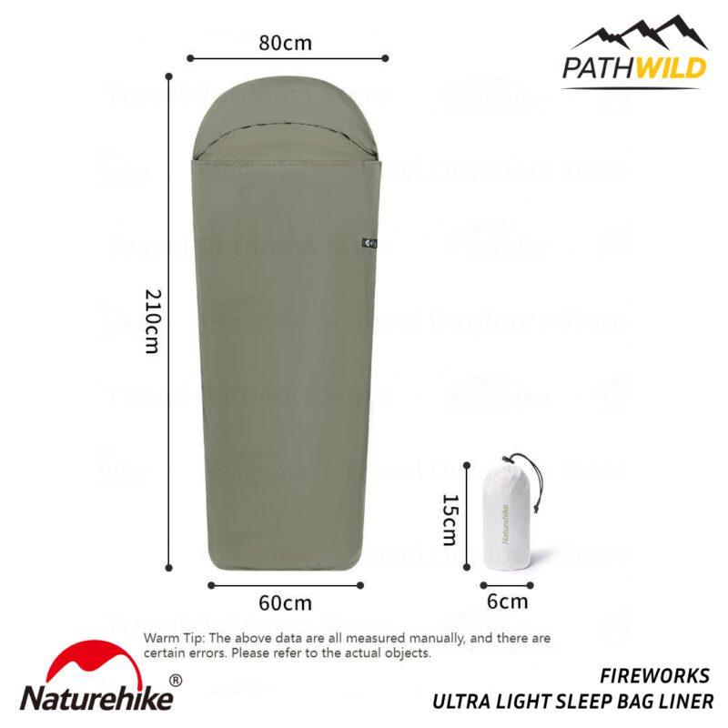 ถุงนอนแบบบางnaturehike ซับในถุงนอน Liner PATHWILD
