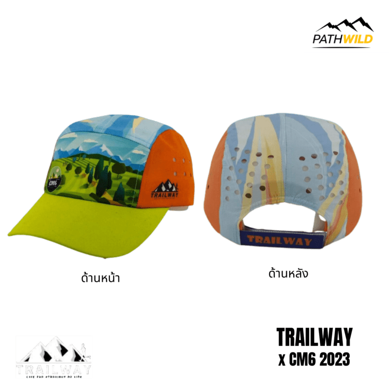 TRAILWAY x CM6 2023 หมวกวิ่งกันแดด หมวกกันแดด หมวกแก๊ป หมวกแก๊ปกันแดดหมวกแก๊ปสำหรับกิจกรรมOUTDOOR หมวกOUTDOOR