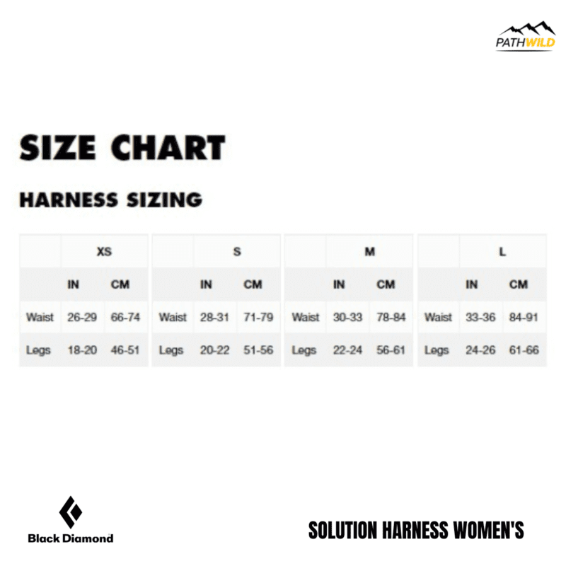 ฮาร์เนสปีนหน้าผา ฮาร์เนสปีนเขา ฮาร์เนสสำหรับปีน ฮาร์เนสผู้หญิง BLACK DIAMOND SOLUTION HARNESS WOMEN'S