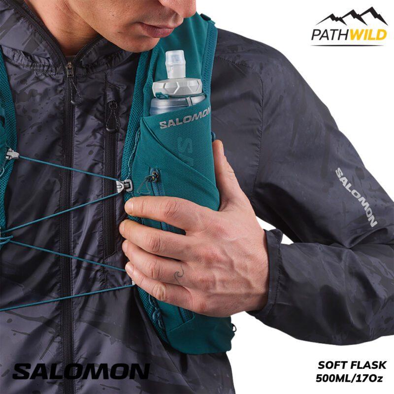 ขวดน้ำนิ่ม Salomon ขวดน้ำนิ่ม ขวดน้ำนิ่มวิ่ง ขวดน้ำแบบนิ่ม Salomon soft flask 500 ml pathwild