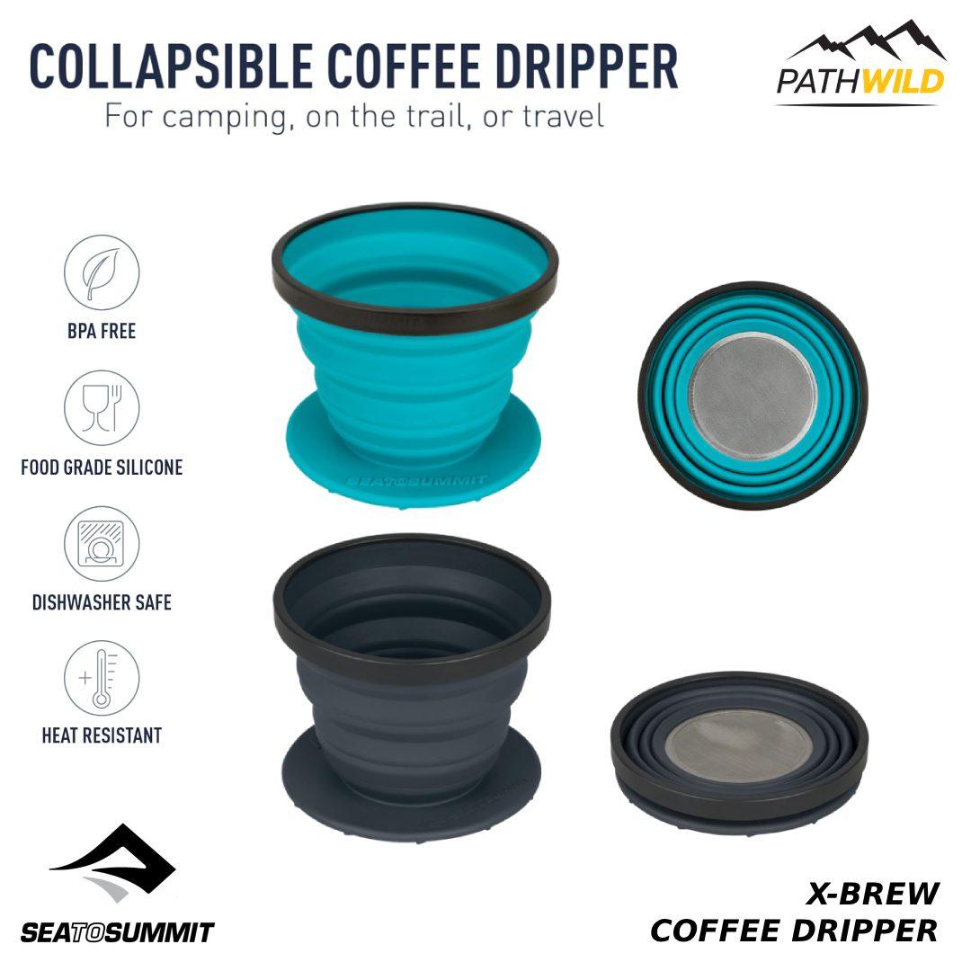 กรวยดริปกาแฟ COFFEE DRIPPER ถ้วยดริปกาแฟพับได้ SEA TO SUMMIT ที่ดริปกาแฟพับได้ ที่ดริปกาแฟพกพา ถ้วยดริปกาแฟพกพา ร้านPATHWILD PATHWILD