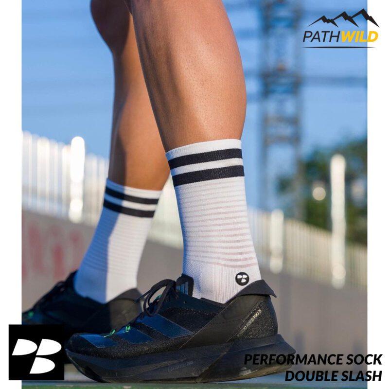 ถุงเท้าวิ่ง ถุงเท้ากีฬา ถุงเท้าวิ่งครึ่งแข้ง ถุงเท้าวิ่งมาราธอน Performance sock trail running sock PATHWILD ร้านPATHWILD
